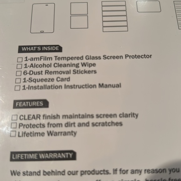 Glass Screen Protector-new/unopened - Picture 3 of 4